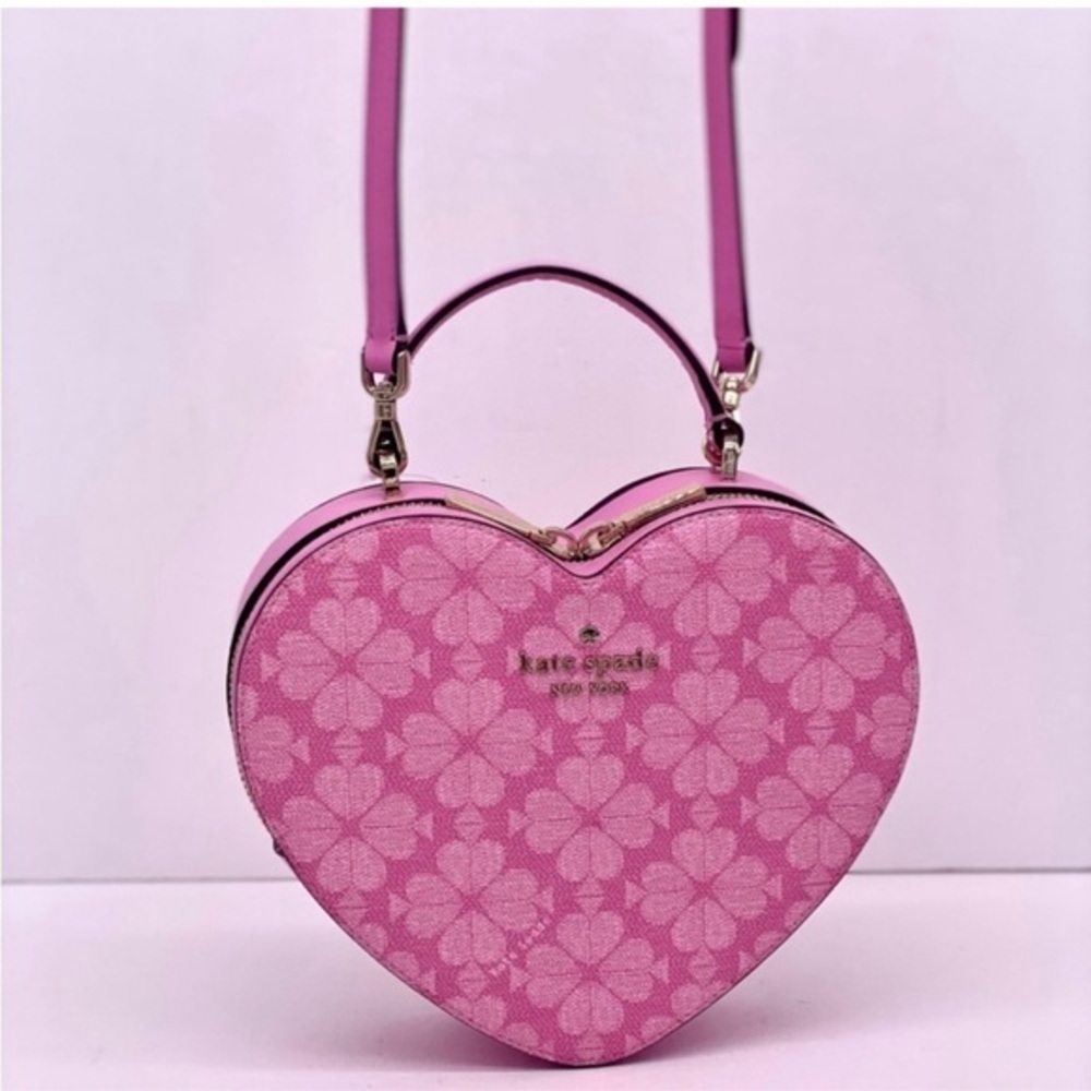 Kate Spade Love Shack Spade Flower Heart Crossbody, Parisian Rose Color